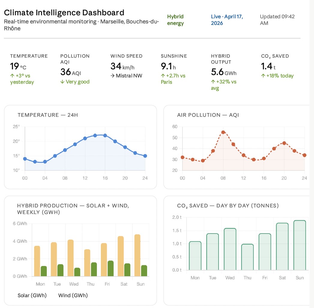 Climate intelligence dashboard for public infrastructure