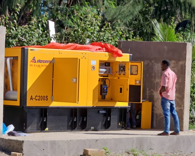 Diesel generator on an exposed site