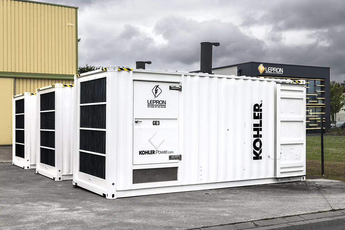Backup diesel generator infrastructure used to secure operations in logistics and industrial environments